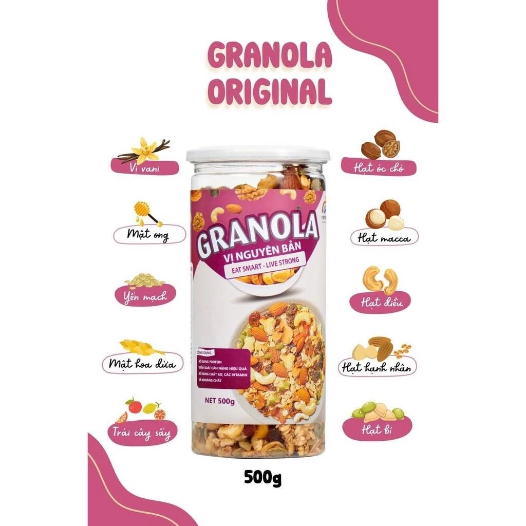 Gralona thanh gạo lứt rong biển nguyên bản