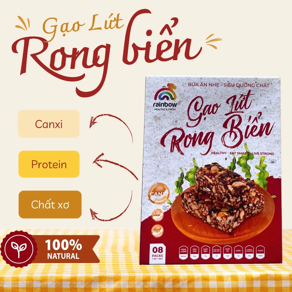 thanh gạo lứt rong biển