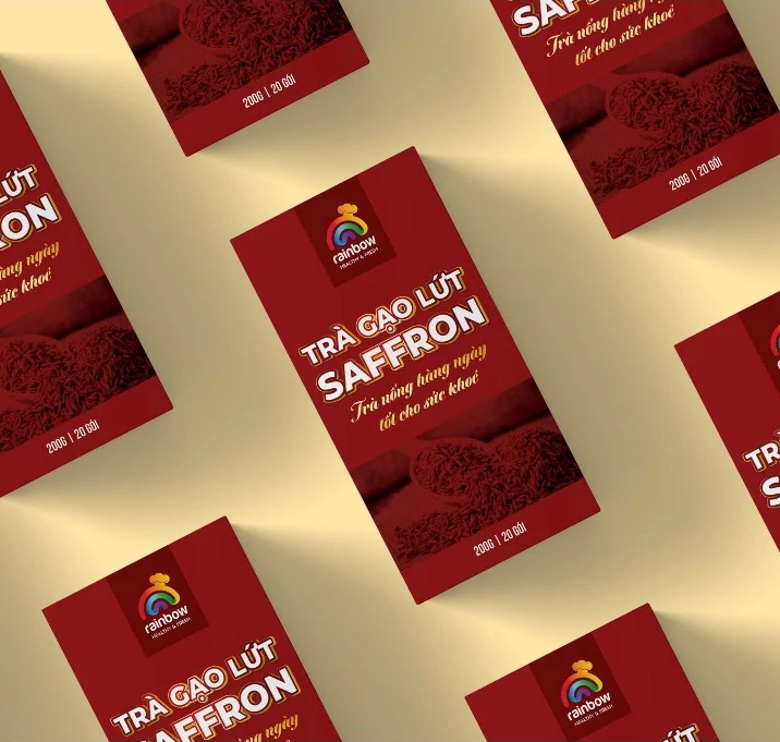 trà gạo lứt saffron