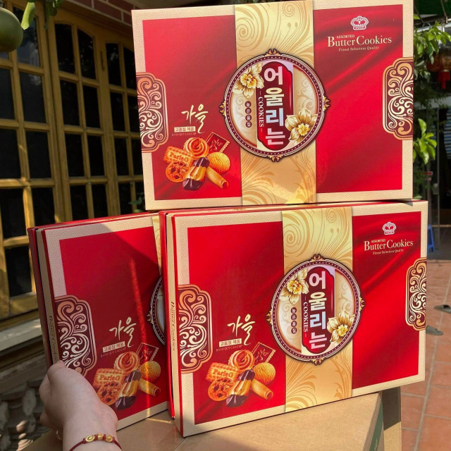 Bánh chống lưng chữ Hàn - Thùng 12 hộp