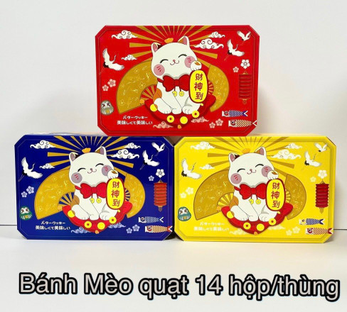 Bánh chống lưng Mèo quạt - Thùng 14 hộp