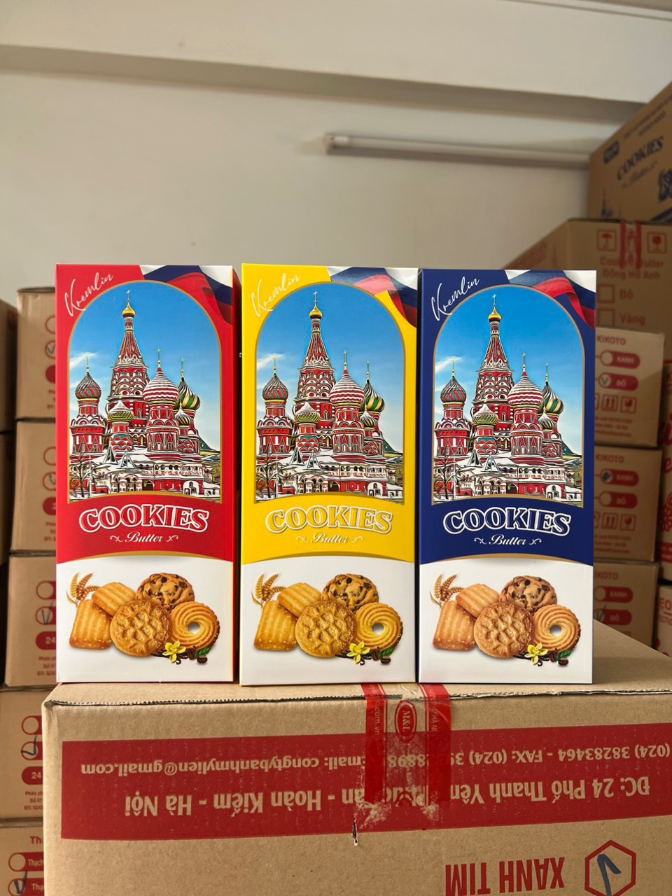 Bánh quy Cung điện Kremlin Mỹ Liên - Thùng 32 hộp