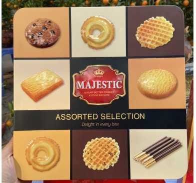 Bánh Quy Majestic 8 loại bánh - Thùng 10 hộp