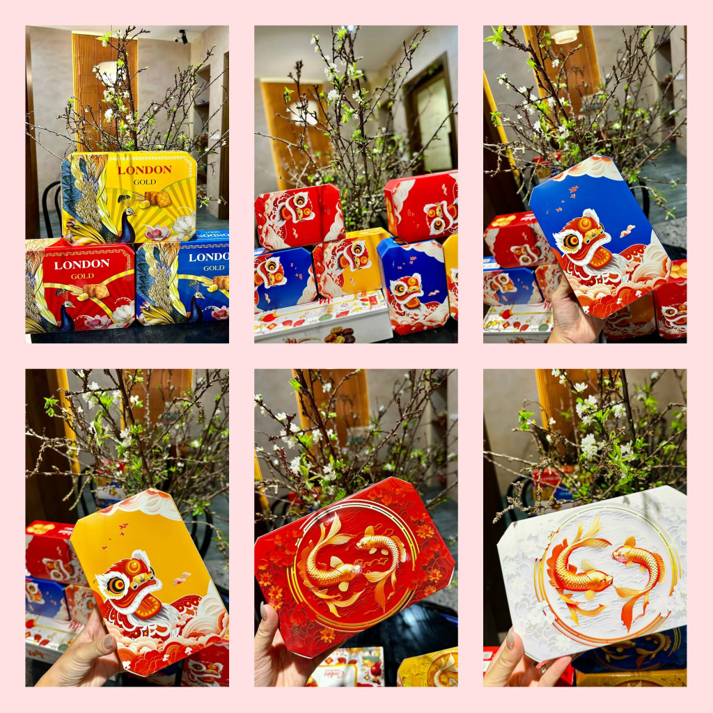 Bánh quy nhí Lân, Song ngư, London - Thùng 36 hộp