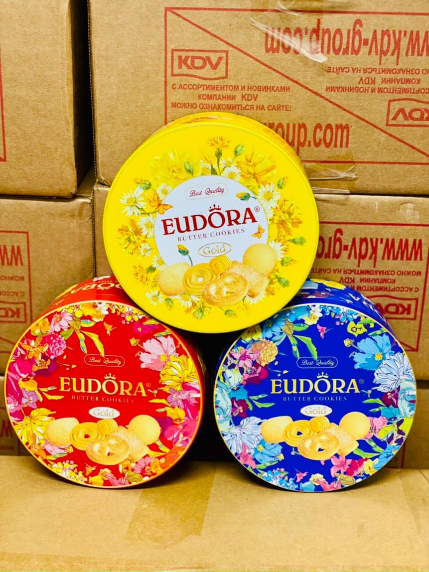 Bánh Eudora hoa tròn 112g - Thùng 24 hộp