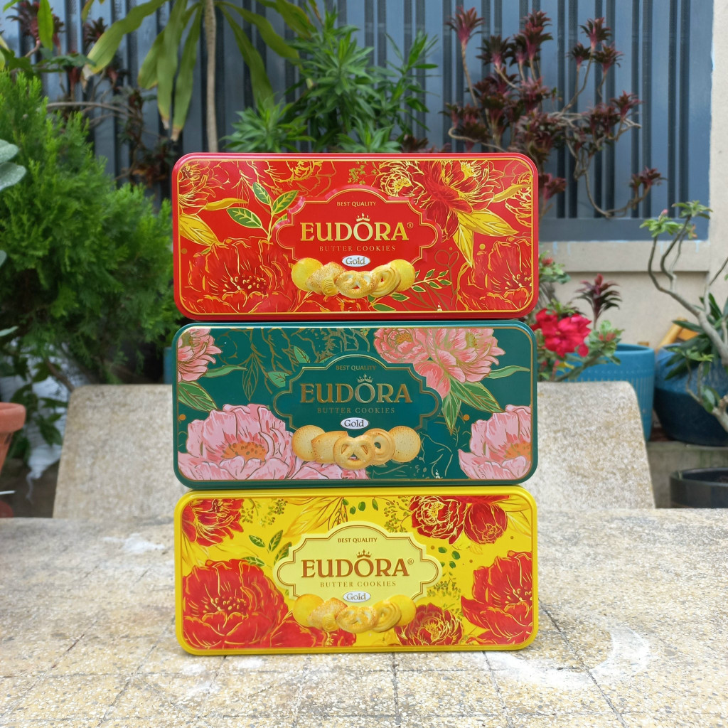 Bánh Eudora hộp sắt bút chì 140g - Thùng 16 hộp