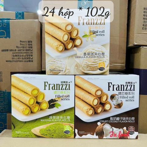 Kẹo Franzzi cuộn 102g TQ - Thùng 24 hộp