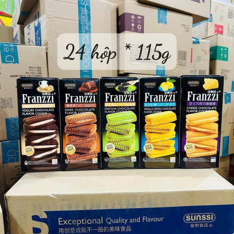 Bánh Franzzi kẹp 115gr - Thùng 24 hộp