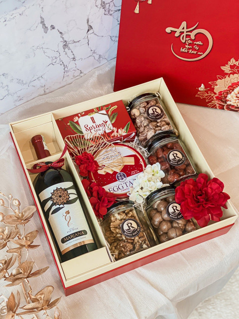 [H10] Hộp Quà Tết Cao Cấp - Hộp Cốt Cứng, Bền, Đẹp