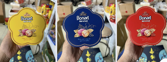 Kẹo Bonart hoa mai - Thùng 42 hộp