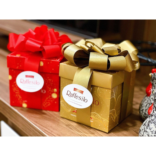 Hộp nơ Kẹo dừa nhân kem Raffesilo 180g