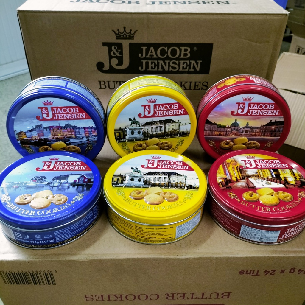 Bánh Quy Bơ Jacob Jensen Malay hộp 114g siêu thơm ngon