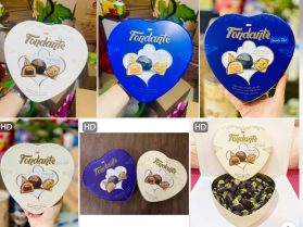 Socola tim Fondante 300gr hộp sắt hãng Richy - Thùng 8 hộp