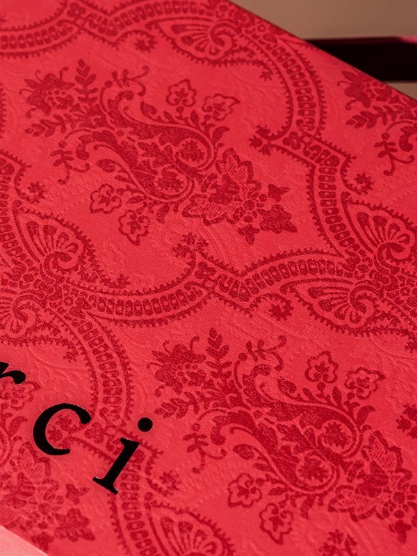 Hộp quà tặng Merci quai da form cứng sang trọng họa tiết phong cách Hoàng gia Pháp