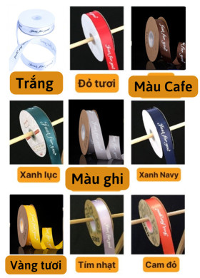 Ruy băng lụa chữ Just For You 45m bản 2,5cm