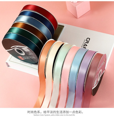 Ruy băng lụa trơn 45m bản 2,5cm