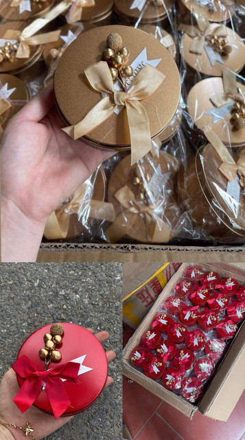 Hộp kẹo thiếc tròn size 10cm