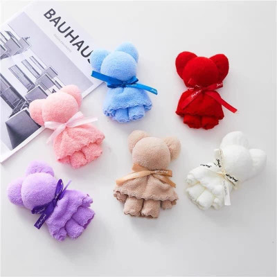 Khăn gấu kèm túi quà tặng kích thước 30*30cm